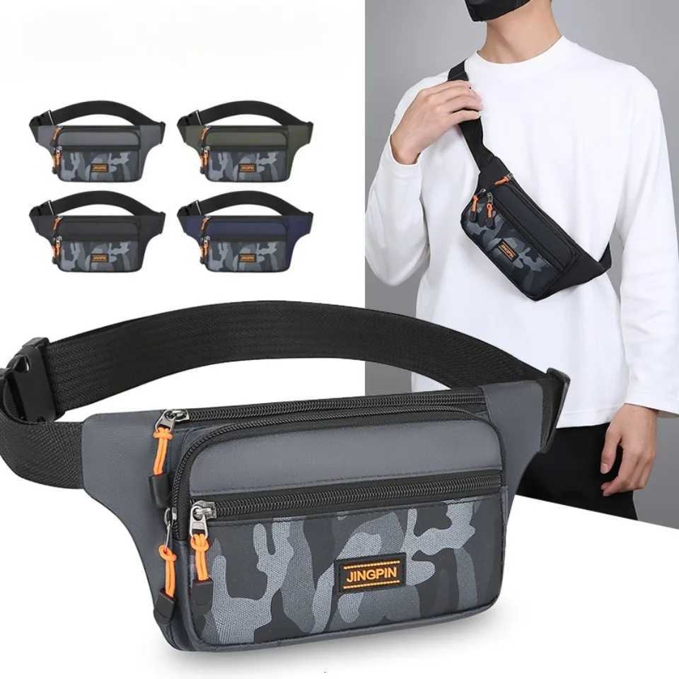 Unisex Waterproof Waist Pack Multi-Pocket Fanny Bag Outdoor Sports Travel Slim Fit Waist Bag Hip Belly Bag Shoulder Bag Y250724