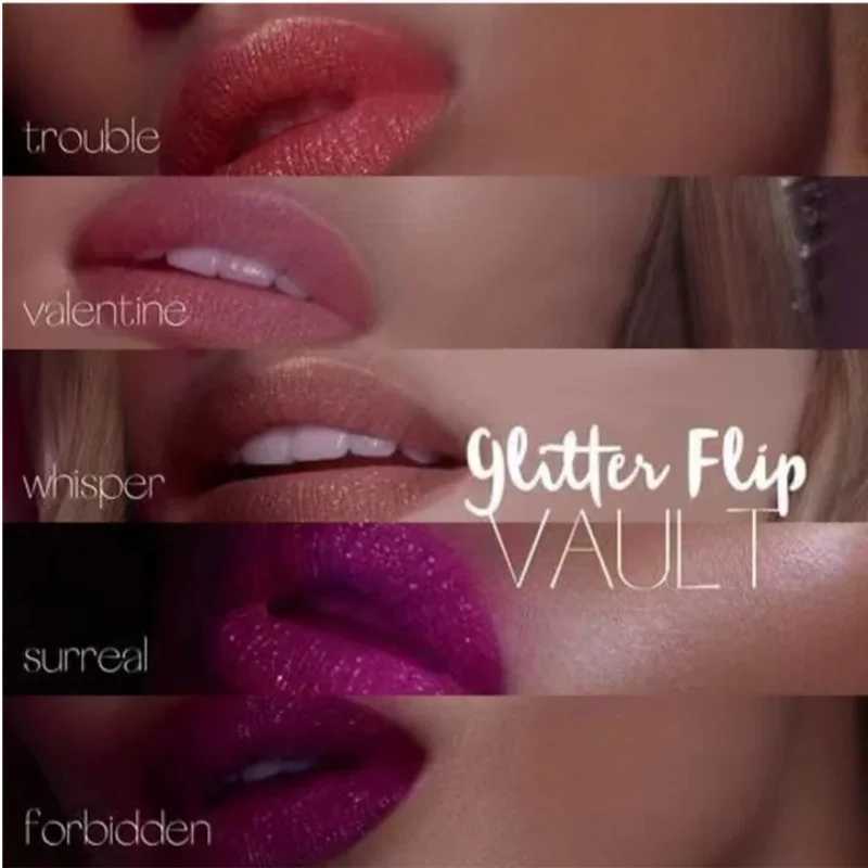 Long-Lasting Matte Lip Glaze Glitter Non-Fading Non-Stick Cup Metal Shiny Valentines Day Gift Lip GlossXJ250724