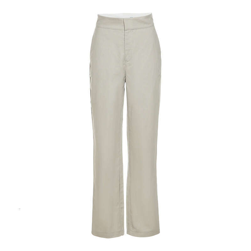 2021 Ins Style Autumn New Women's Solid Color Fashion Street Print Loose Casual Straight Pants 13d