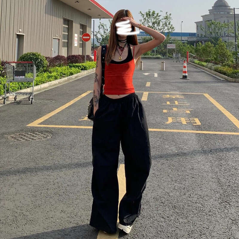 2024 Summer New Women's Street Fashion Sexy Strapless Crop Top Two-Piece Set bb0