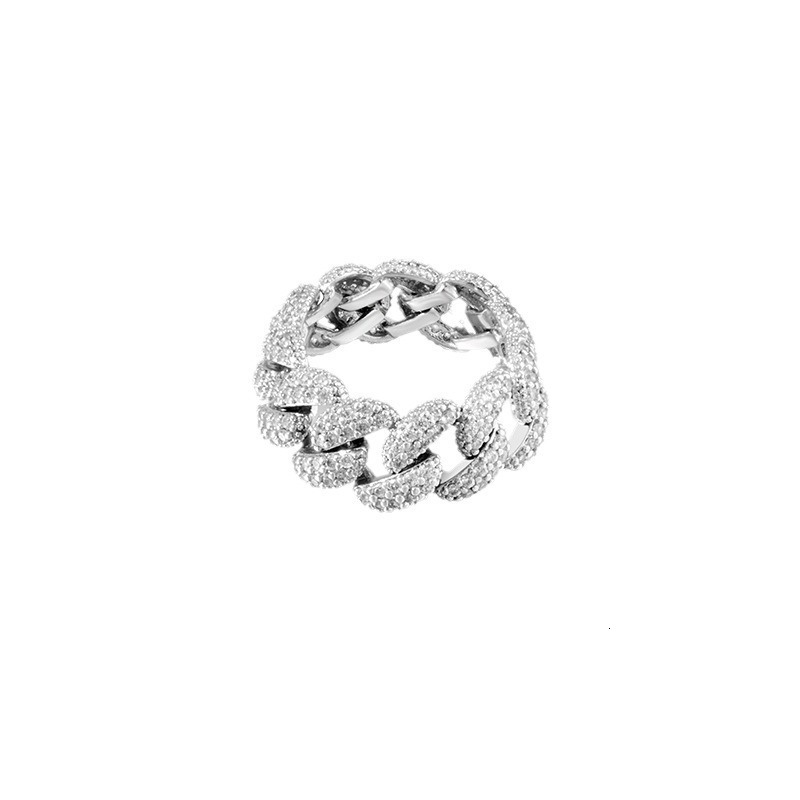 Cuban Luxury Jewelry Ring Retro Style Niche Design Designer Jewelry Couple Rings Wholesale