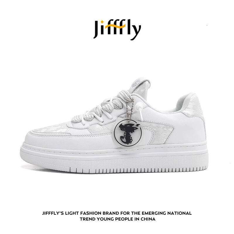 Jifffly Men's Sneakers 2025 Summer New Niche White Couple Versatile National Trend Sports Shoes Women