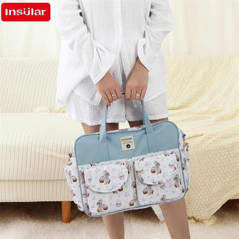 Mommy Diaper Bag For Babies Large Capacity Organizer Waterproof Wide Opening Travel Messenger Crossbody Baby Nappy Bag w250724