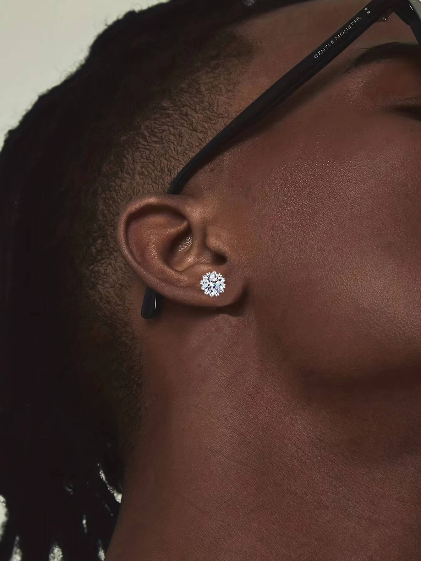 Fashionable Wholesale Moissanite Stud Earrings 925 Sterling Silver 0.5ct 1ct VVS Moissanite Earrings