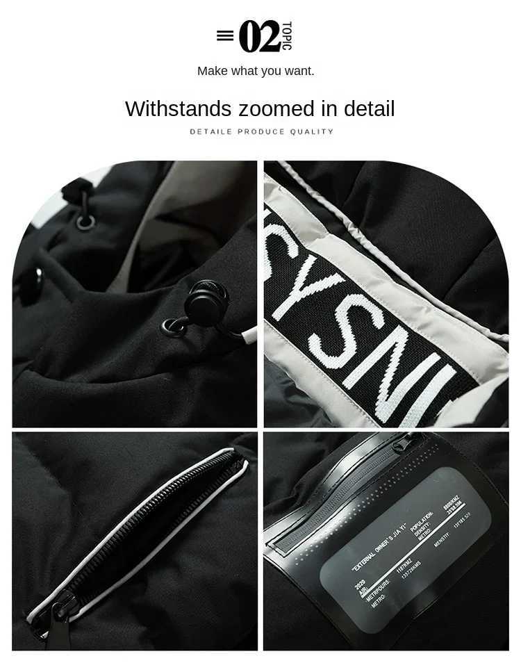 Mens Work Cotton-padded Clothes Autumn New Solid Color Thickened Multi Pocket Outdoor Camping Large Size Coat Mens Down Jacket X250725