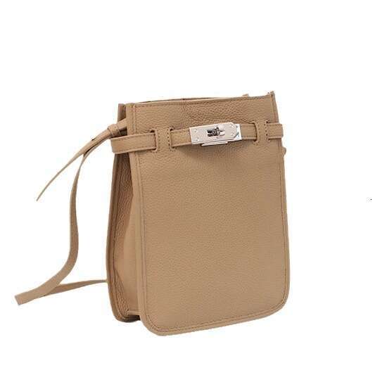 High-end Exquisite Genuine Leather Women's Spring Summer Crossbody Small Phone Top Layer Cowhide Simple Casual Versatile Shoulder Bag