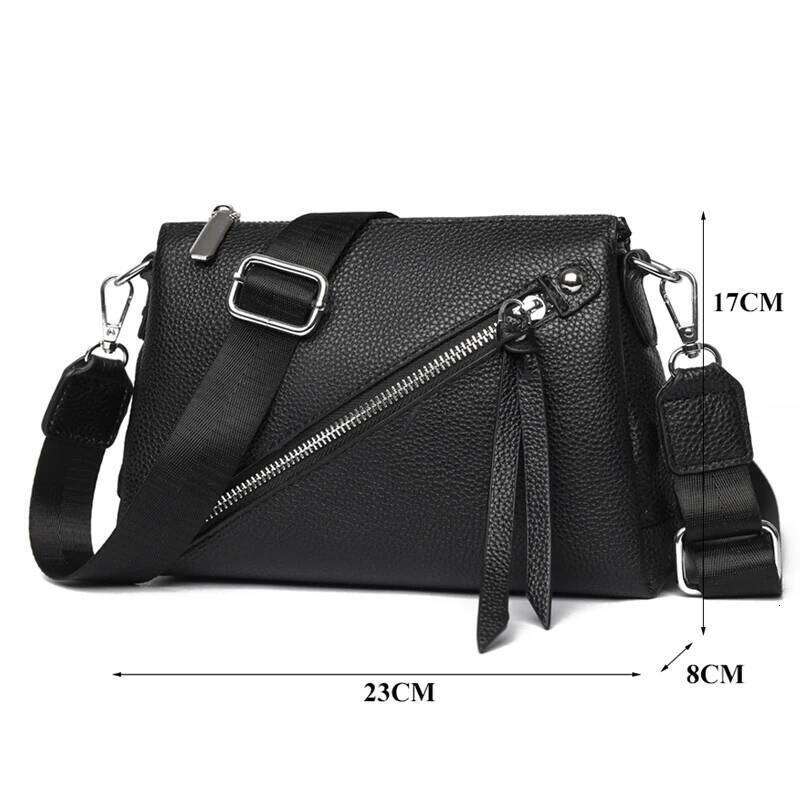 Luxury designer niche soft cowhide shoulder women's high quality leather messenger simple fashion messenger bag