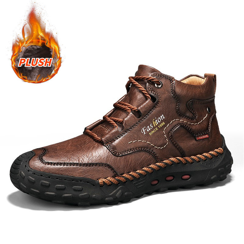 Ankle Outdoor Casual Boots Trendy Mid-Top Men's Shoes