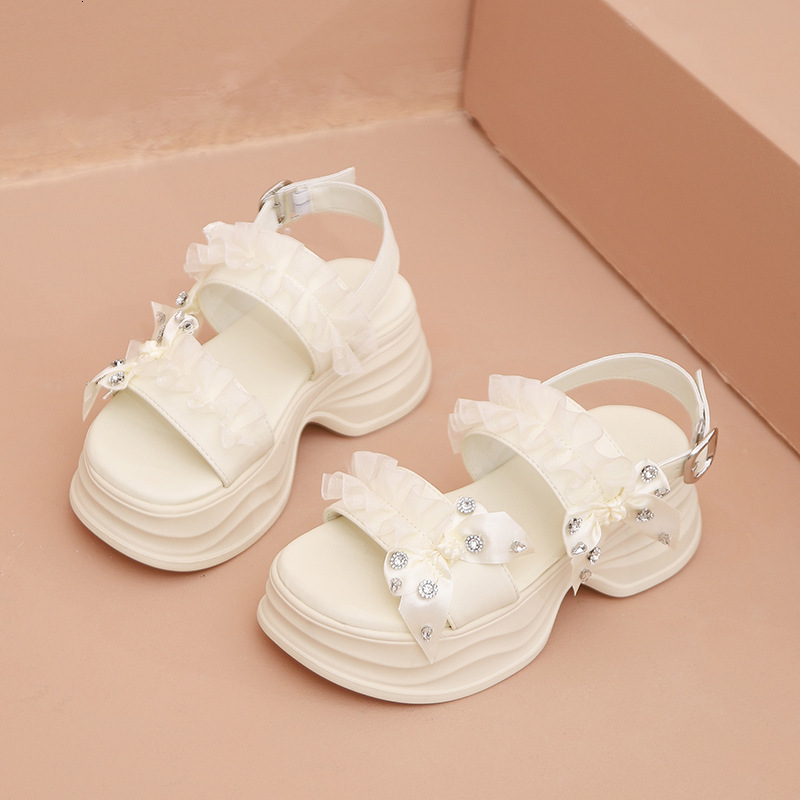 Ddmysports Platform For Women Summer New Breathable Hollow Soft Sole Sports Beach Sandals Versatile Height Increasing S Shoes Outdoor Shoes