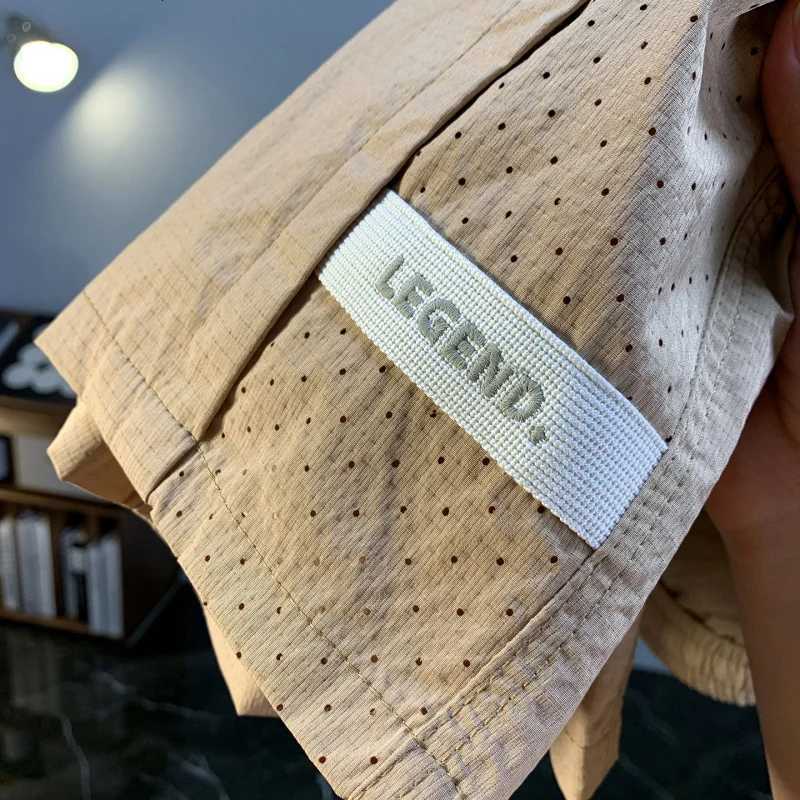 Ice Silk Five Point Shorts Mens 2025 New Summer Thin Style Cool Feeling Sports Quick Drying Loose Straight Casual Beach Pants W250724