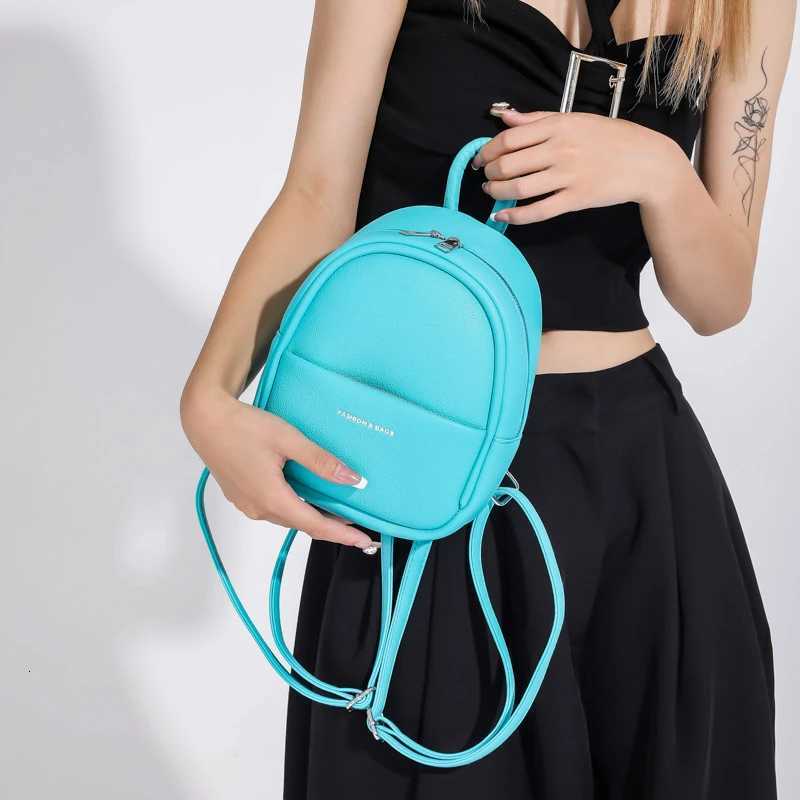 Brand Designer Luxury Wen Backpack Mini Soft Touch Multi-Functional Small Backpack Fem Ladies Shoulder Bag Girl Purse Black Y250724