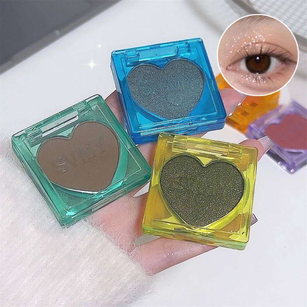 Single Color Glitter Eyeshadow Palette Pigmented Black White Shimmer Matte Brown Contour Powder Highlighter Glow Colorful Plate X2507