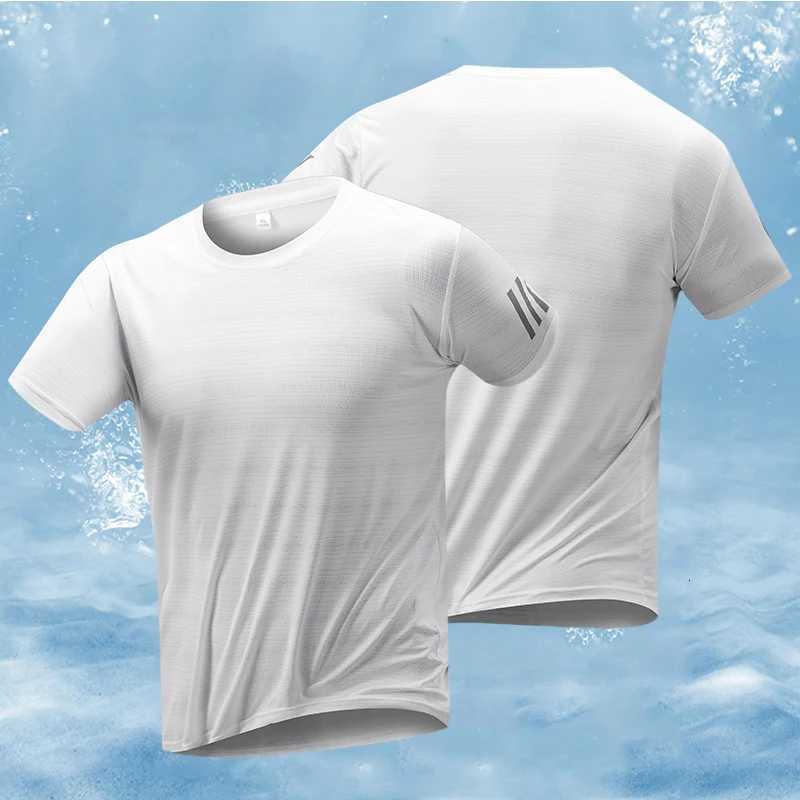 Sports T-shirt mens quick drying short sleeved sports T-shirt top gym fitness shirt training running T-shirt Y250724