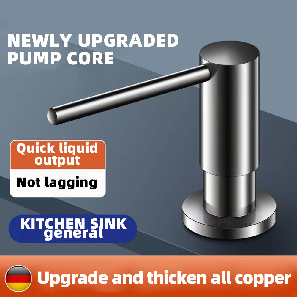 Portable Multi-functional Stainless Steel Kitchen Sink Soap Dispenser with Extendable Silicone Hose Sink accessories