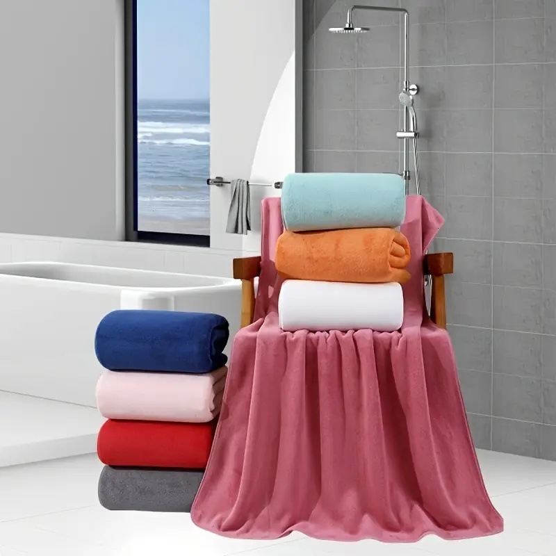 Lanjia- 18-Piece Set Towel Square Absorbent Soft Coral Fleece Face Washing Bathing Bath Bathroom Towels 240730 Ea5e0