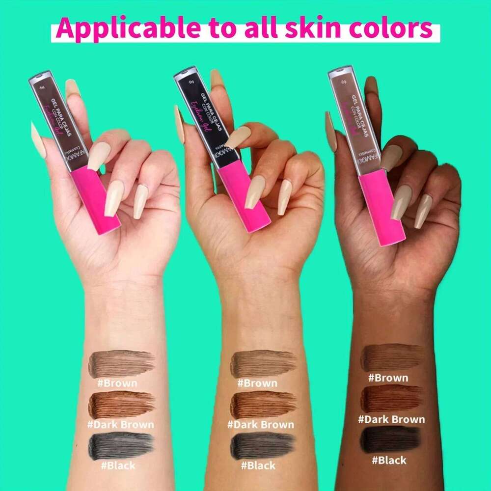 Waterproof Tinted Gel Kit, Rich Auburn & Clear Setting Brow Glue, Fast Sculpt Long-Lasting Eye Makeup X250725