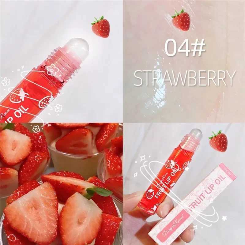 Fruit Lip Gloss Transparent Lip Oil Moisturizing Reducing Lip Lines Nourishes Lips Waterproof Long-lasting Liquid Lips CosmeticsXJ250724