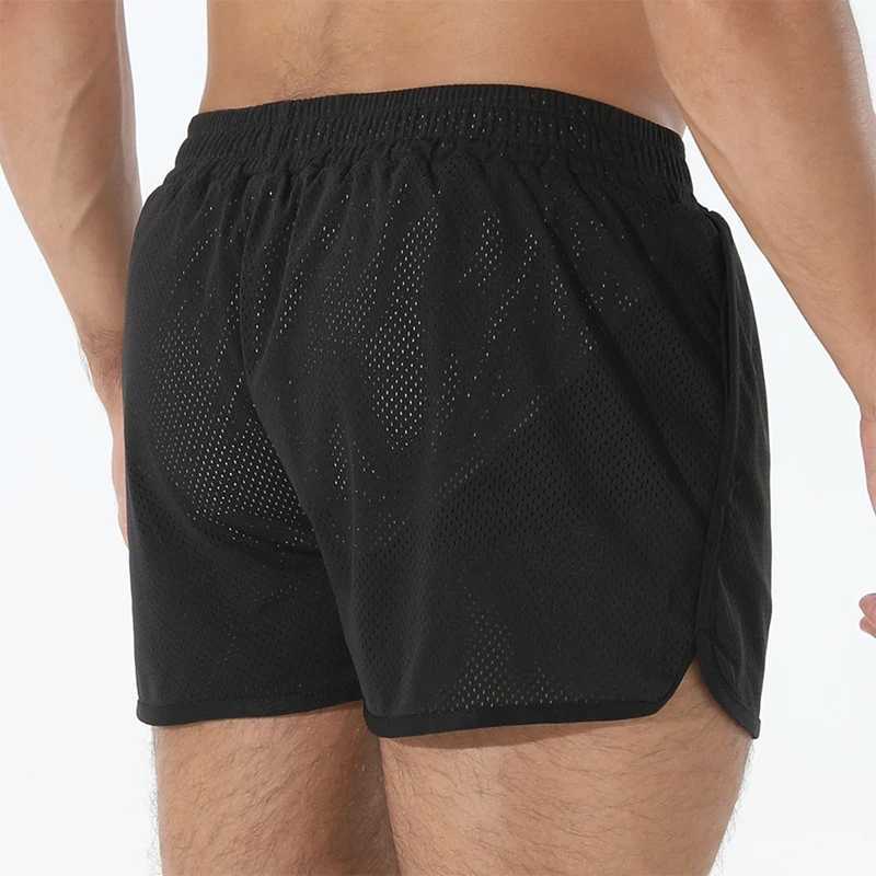 Men s Athletic Shorts with Pockets Quick Dry Gym Shorts for Running Workout Elastic Waistband Jogger Shorts in Contrast W250724