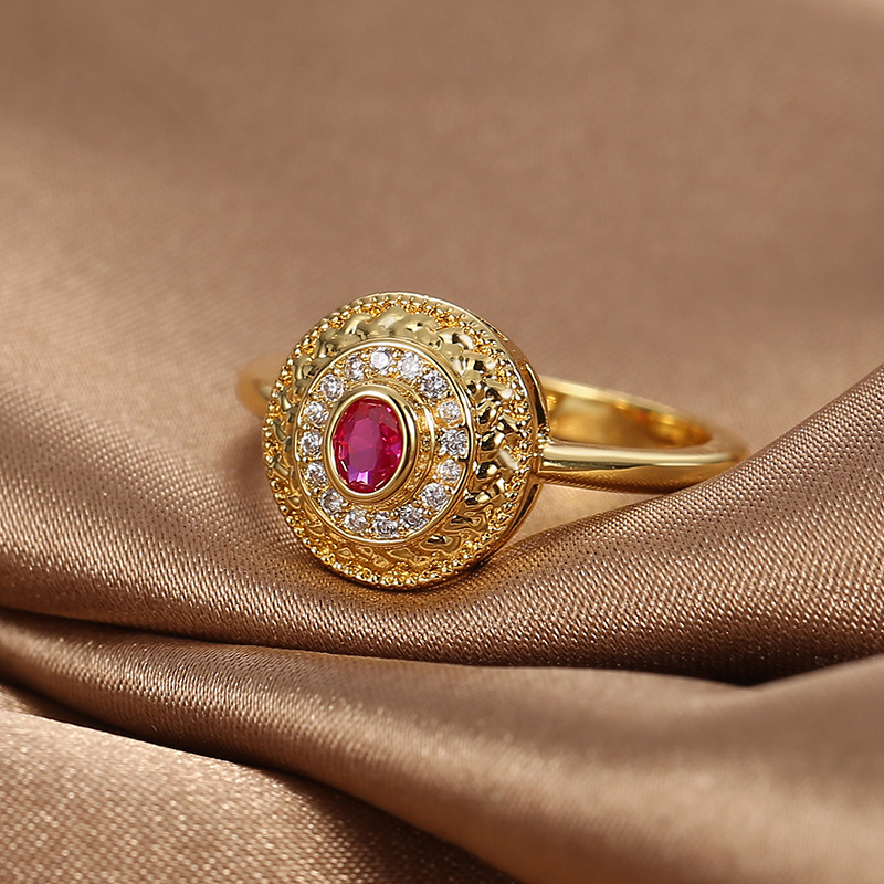 Sophisticated Women's Ornament Combining Traditional Metalwork Artistry with Shimmering Stones