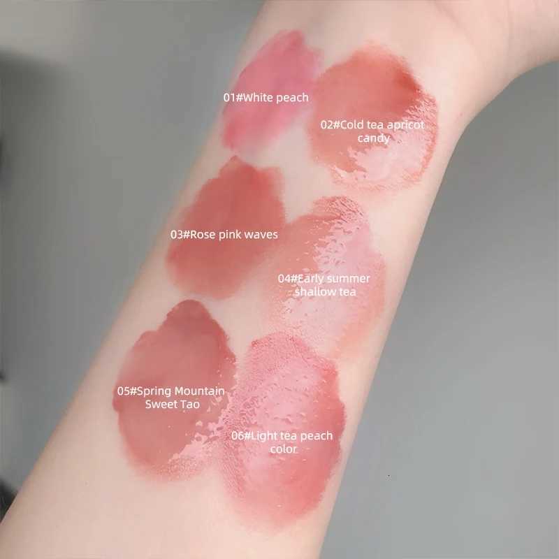 Gegebear Glass Crystal Translucent Lip Glaze Moisturizing Mirror Long-lasting Lip GlossXJ250724