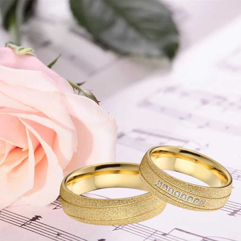 He and her wedding ring set suitable for 8mm men and women marriage alliance Dubai gold Emery jewelry big US size 14 15 W250417