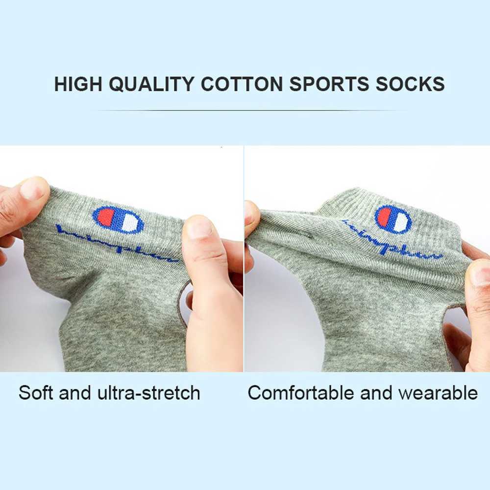 5/10/20 Pairs Men Ankle Socks Cotton Brand Classic Fashion Black White Socks Breathable Mesh Athletic Sports Socks for Summer X2507251
