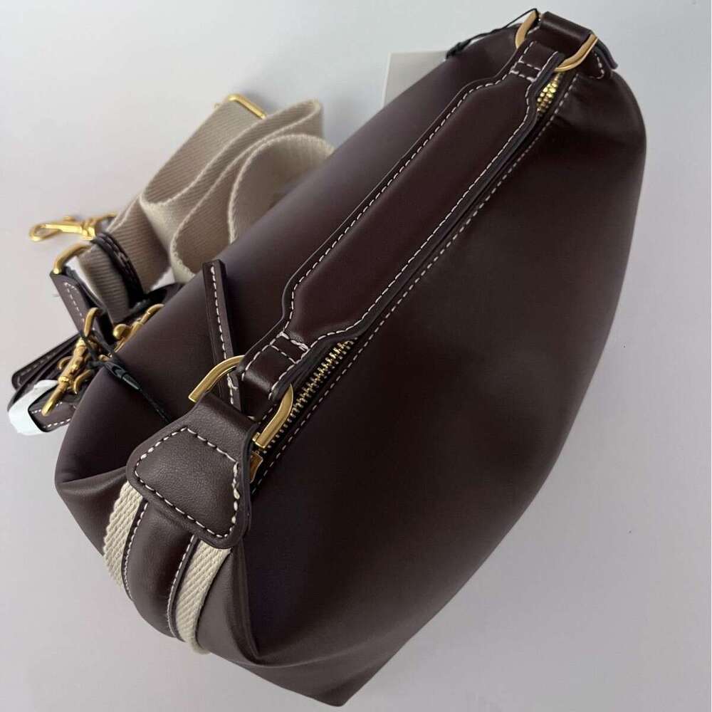 Leather Bag Bucket Bag Tote Bag Women S Spring New Side Stripe Decor Casual Shoulder Handbag Crossbody Bag Trend