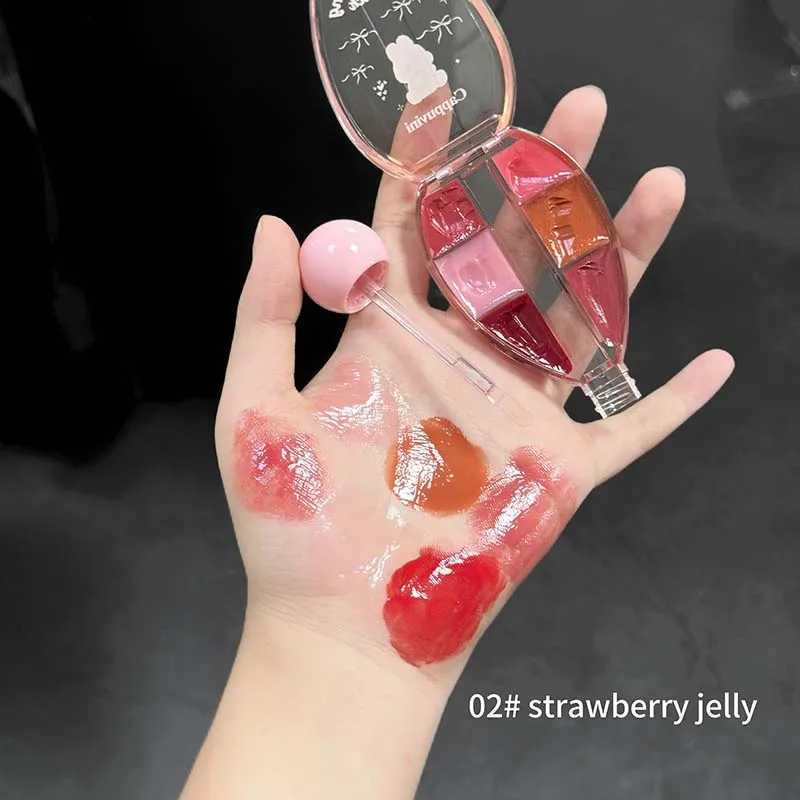 Cappuvini Six Colors Water Light Lip Gloss Moisturizing Easy to Coloring Lip Glaze Makeup LipstickXJ250724