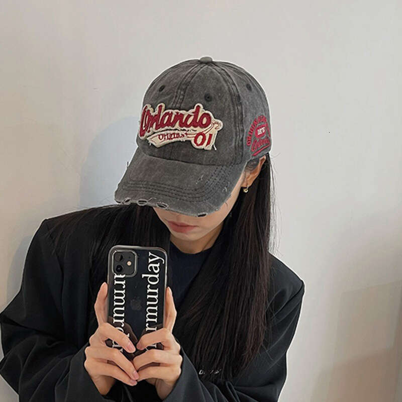 2025 new hat women versatile baseball men highend washed denim duckbill cap