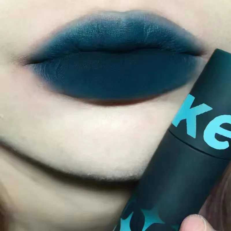 Long-Lasting Waterproof Velvet Blue Gothic Matte Lip Gloss Black Brown Sexy Pigeon Blood Red Lip Tint for Festival MakeupXJ250724