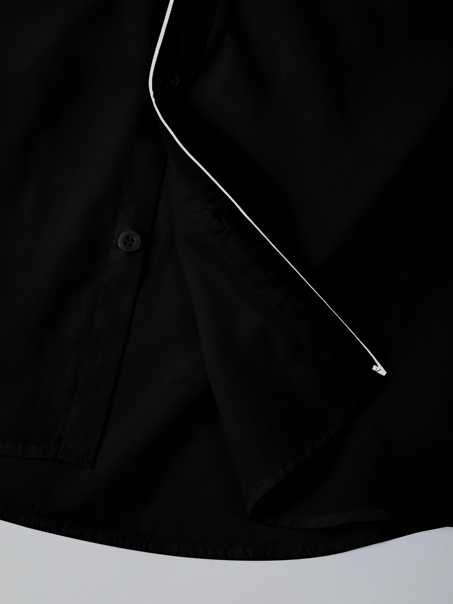 Spring and autumn mens longsleeved solid color shirt standup collar comfortable buttondown fashionable slim 250725