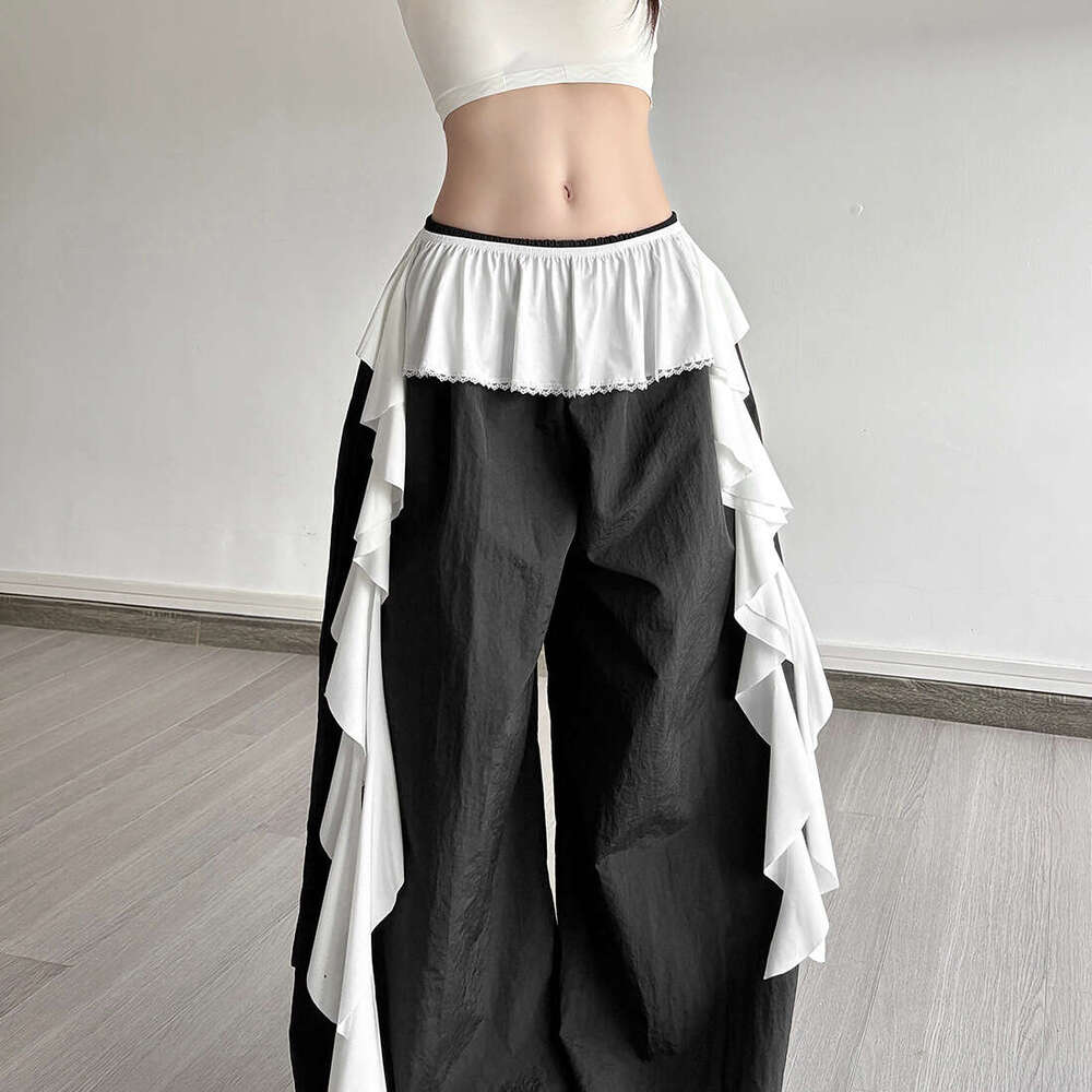 2025 Summer New Fashion Trend Loose Versatile Lace Irregular Ribbon Waist Decoration dde
