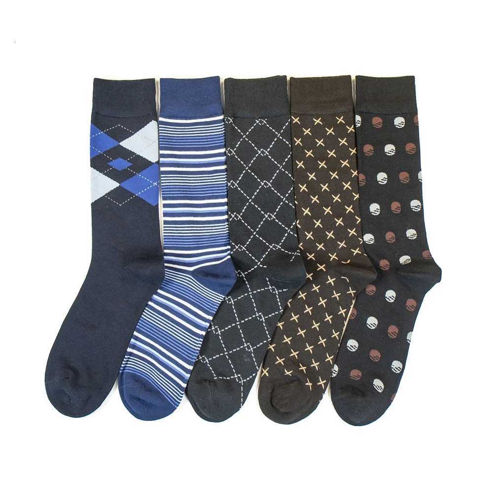 5 Pairs of Mens Mid-Calf Socks - Soft Breathable Moisture-Wicking Bamboo Fiber for All Season Wear X250725