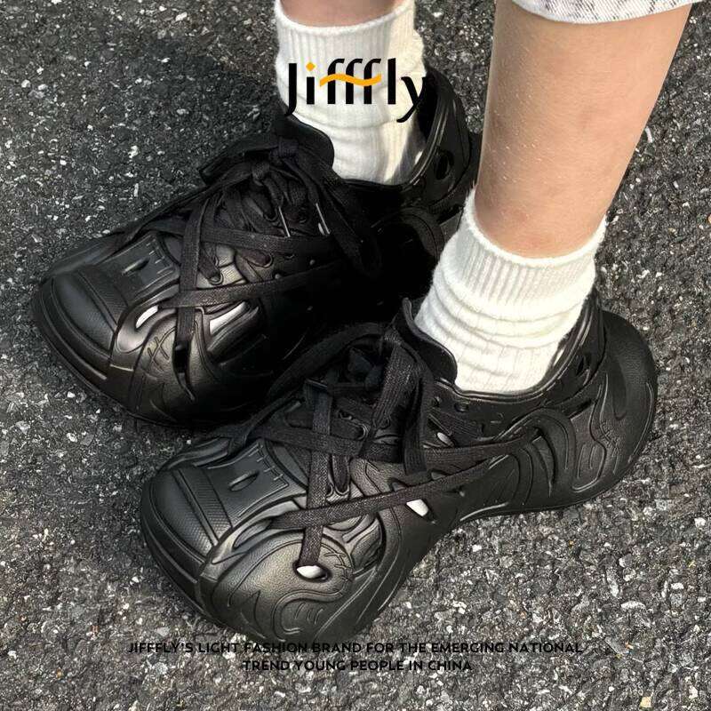 JiffflyMonster ed Monster Retro Sneakers for Men Hollow Out Dad Shoes Couple DIY