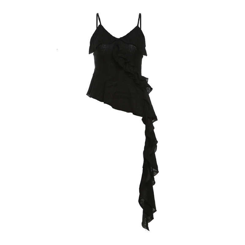 2024 Spring New Women's Solid Color Slim Street Fashion Sexy Backless Tank Top 908