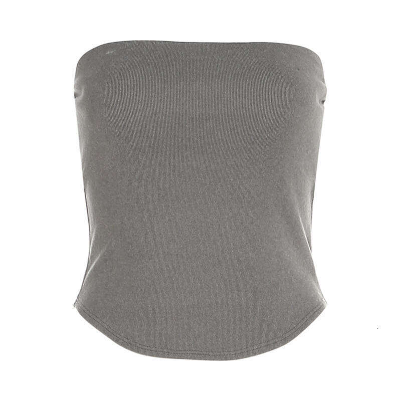 2025 Spring Summer New Women's Solid Color Slim Fashion Off-Shoulder Sexy Backless Tank Top 474
