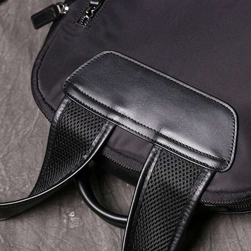 Natural Cowhide 100% Genuine Leather Men and Women Fashion Casual Laptop Bags Travel Camping Teenager Backpacks