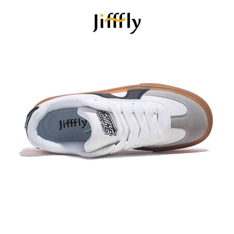 Jiffly Men's Fall/Winter Retro Couples Sneakers - Thick Sole Casual Shoes