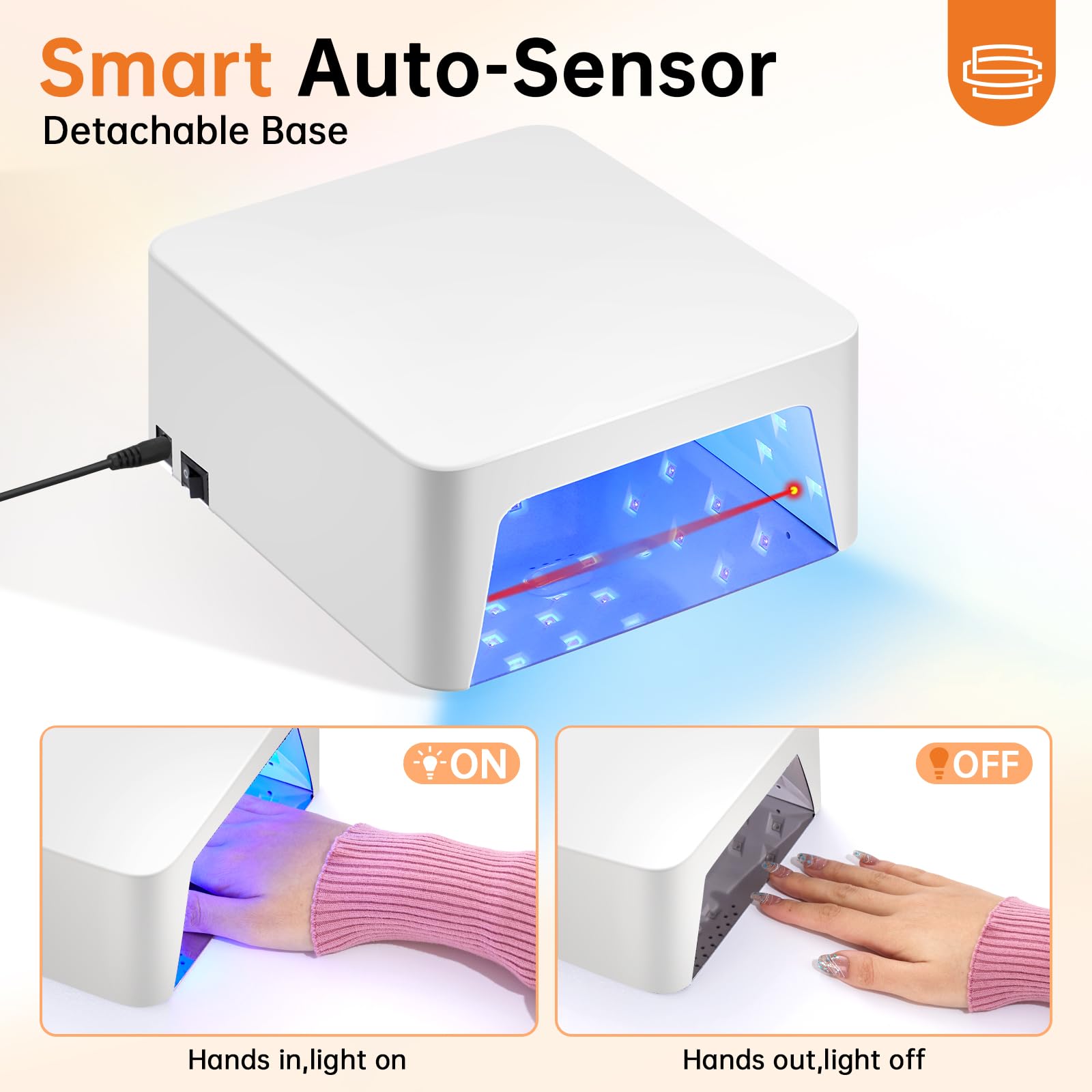 High Quality 96W Nail Dryer Personalized LED Lamp Rechargeable Professional Equipment Featuring 45PCS Beads Electric Power