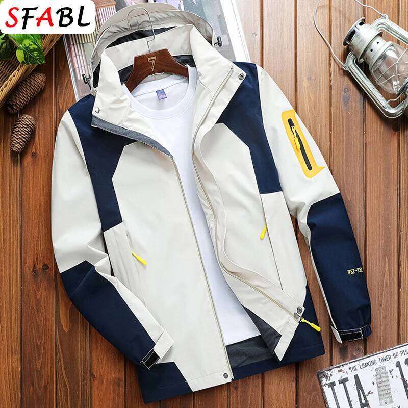 SFABL Youthful Trend Windbreaker Summer Waterproof Breathable Hooded Jacket Women Outdoor Sport Jackets Men