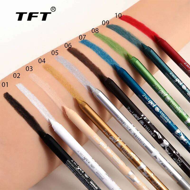 Colourful Eyeliner Long Lasting Pigment Pencil Waterproof Blue Black White Color Gel Liner Pen Makeup Eye Beauty Cosmetics X250725 X2