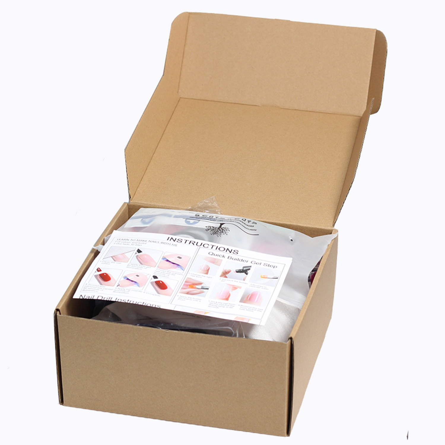 Nail Art Kits Manicure Set Kit Electric Handle Acrylic 36w/54/90w Led Lamp For Nails 10 Polish