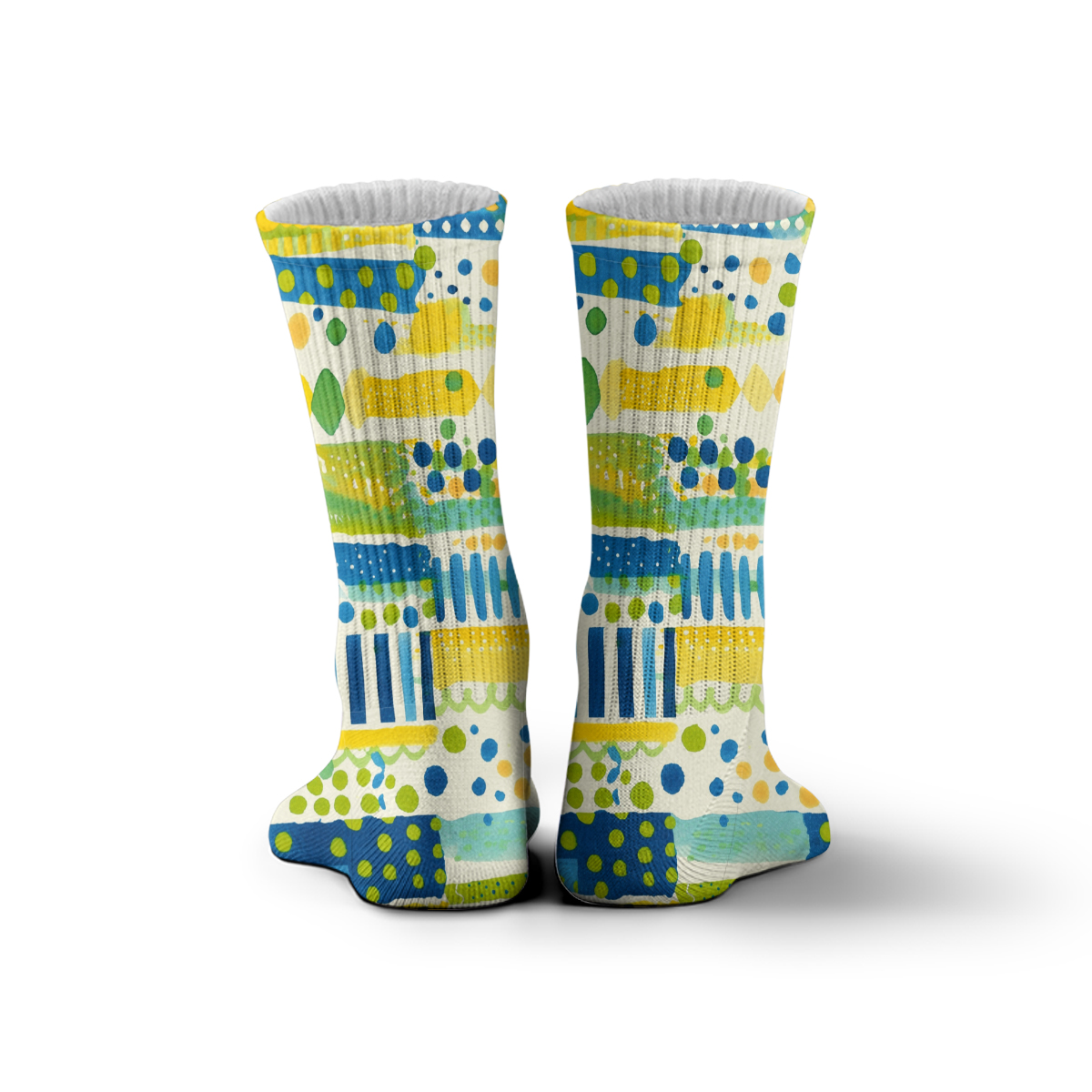 Colorful Abstract Pattern Unisex Tube Designer Socks C087
