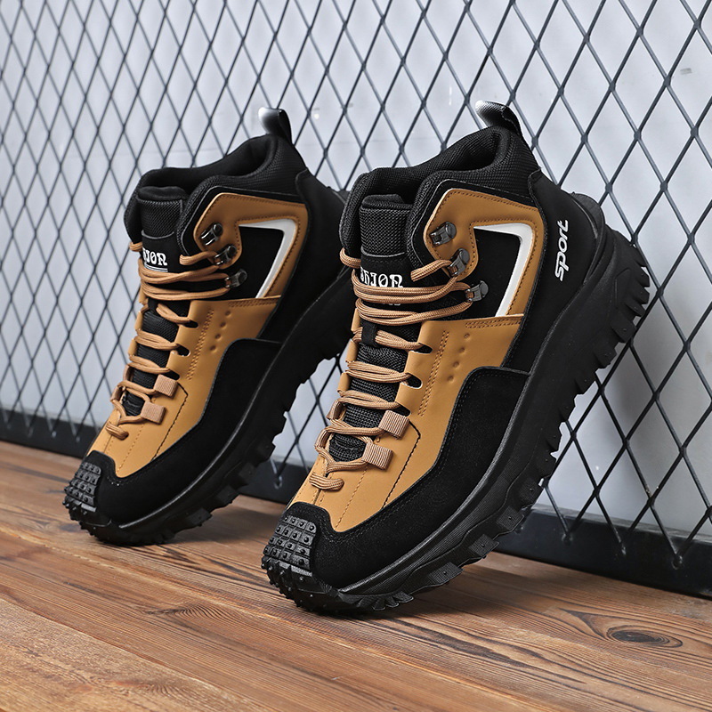 Large Size Versatile Hiking Non-Slip Wear-Resistant Outdoor Casual Trendy Men's Spring Korean Style Autumn Lightweight Dad Shoes ddmythur