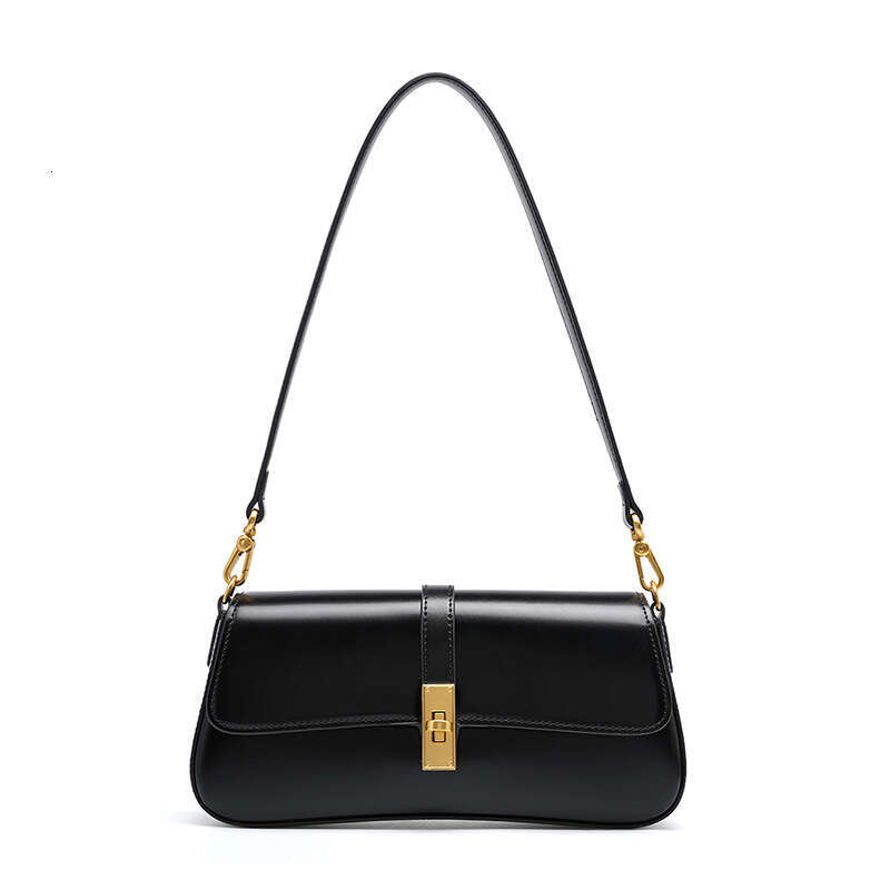 High-Quality Cowhide Niche Baguette with a Sense of Sophistication, Underarm for Women, 2025 New Designer Luxury Versatile Shoulder and Crossbody Bag