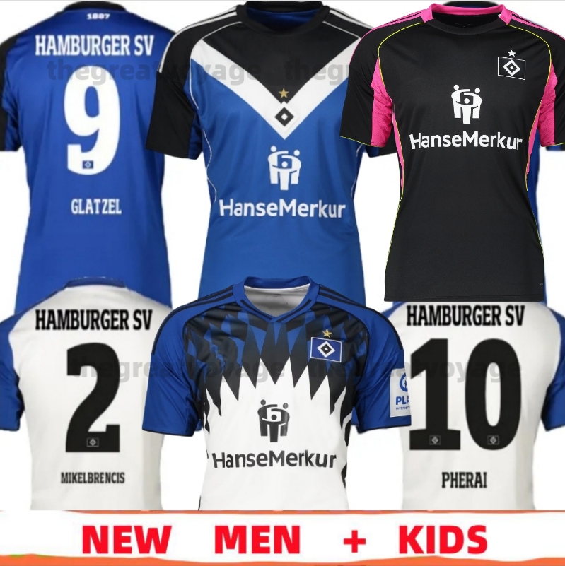 new 2025 Hamburg SV Football Jersey VAGNOMAN ONANA LEIBOLD REIS DUDZIAK 25 26 HSV Men's Children's Set Football Shirt Uniform