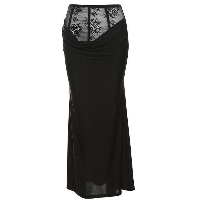 2024 Autumn Winter New Women's Solid Color Slim Fit Camisole Fashion High Waist Skirt Set be8