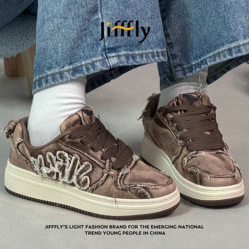 Jifffly Designer Women's Sneakers 2025 New Model Men's Versatile Trendy chaussure Casual Height-Increasing Thick-Soled Student Sports Shoes