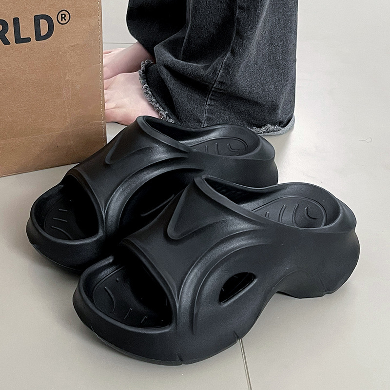 Platform Wedge for Women, Summer 2025 New Fashion, One-Strap Thick-Soled Non-Slip Beach Sandals ddmythur