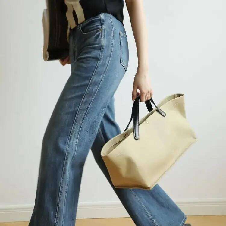 Women's Canvas Leather Totes Handbag Commuting Shoulder Crossbody Armpit Bag Leisure Versatile Casual Chic Stylish ClutchAnkela Red